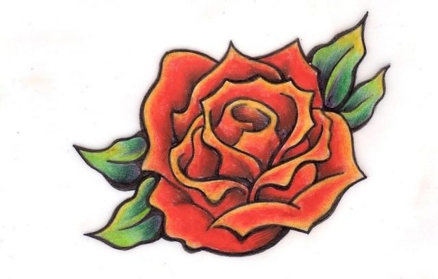 Swallow tattoo designs 4 a black rose with heart on  o t tattoodonkey