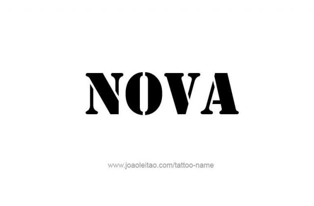 Tattoo design name nova 14