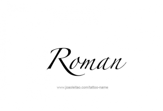 Tattoo design name roman 14