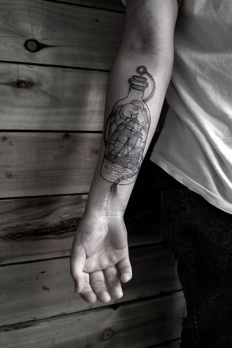 Mann anker tattoo unterarm Anker Tattoo