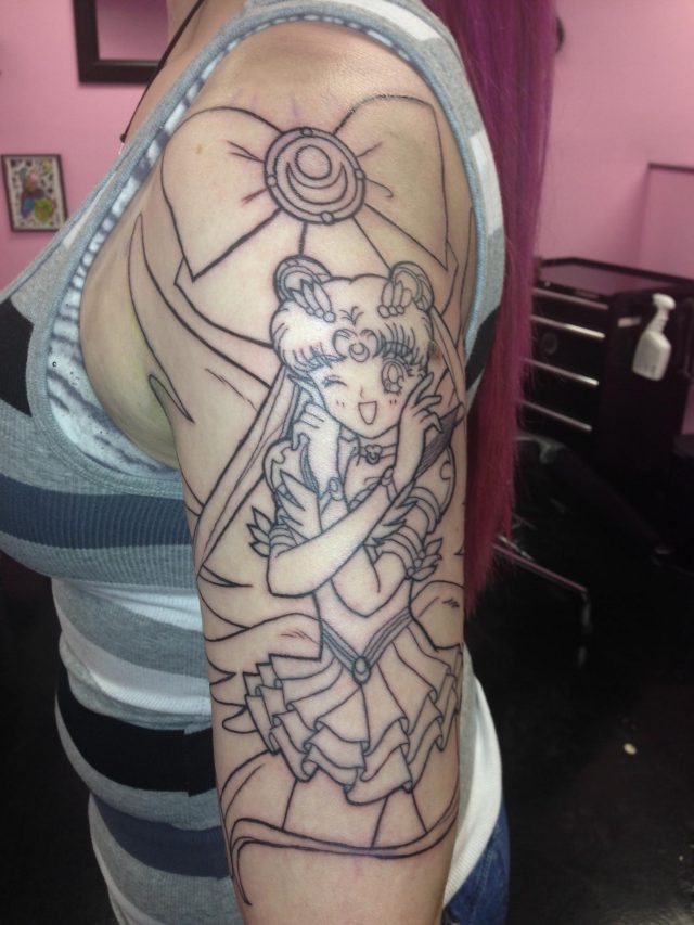 Tattoo usagi outline1