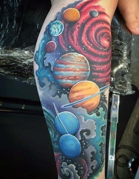 Tattoos of space for men
