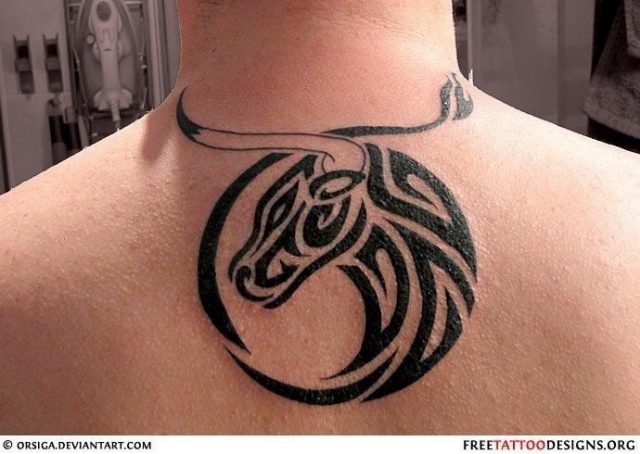 Taurus bull tattoo