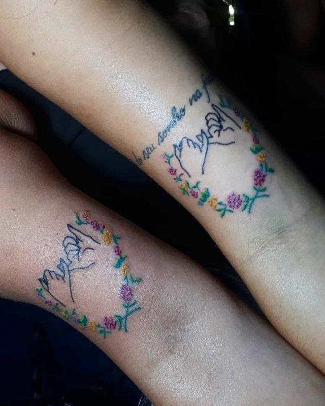 Traditional pinky promise tattoos samm