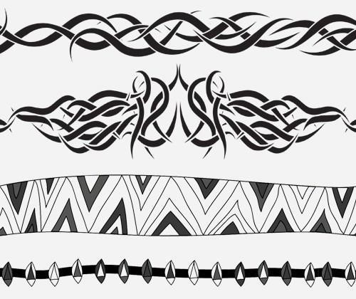 Tribal bracelet tattoos