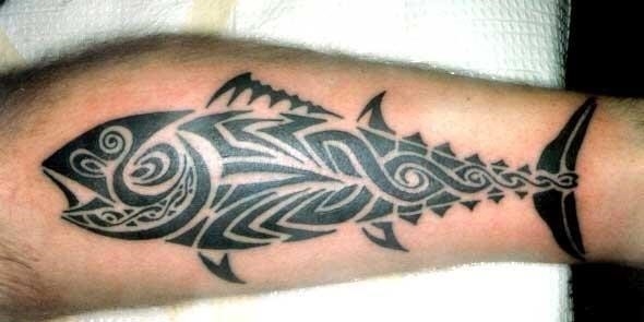 Tribal fish tattoos