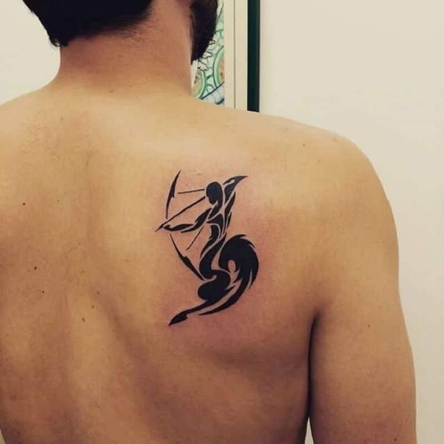 Tribal sagittarius tattoo