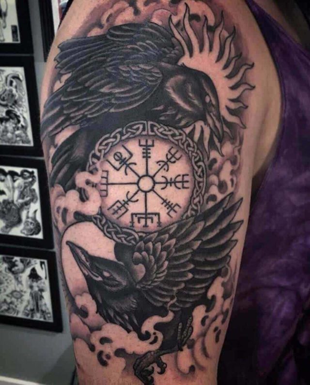 Viking compass tattoo 2