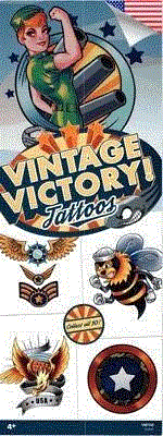 Vintage victory tattoos 300pcs 3