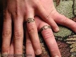 Wedding ring tattoos