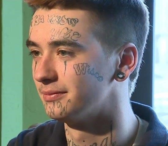 Wisco face bad tattoos