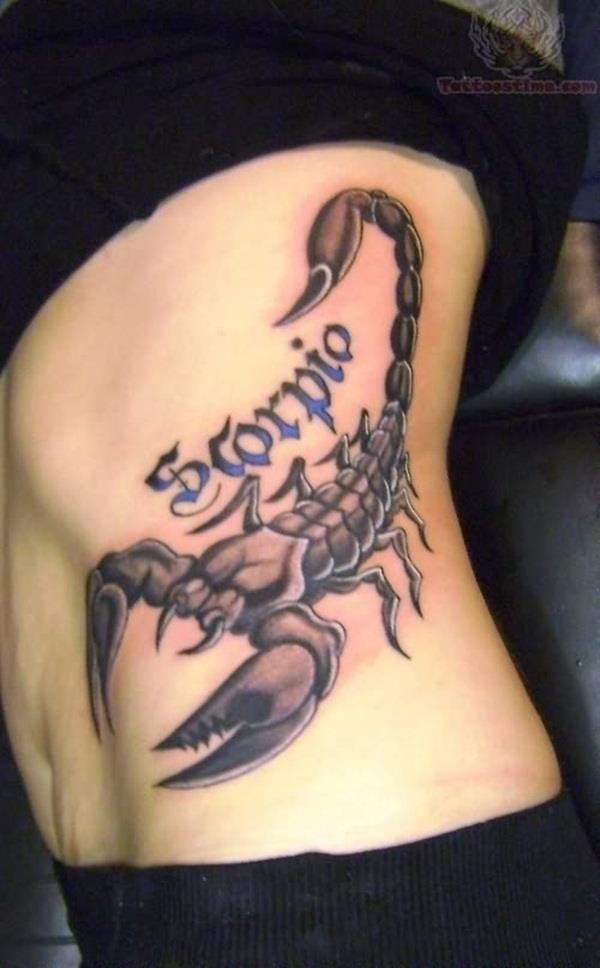 Zodiac scorpion tattoo